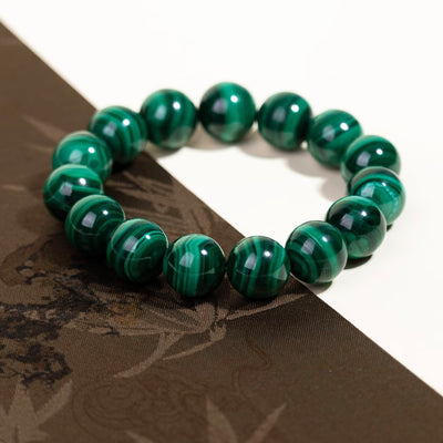 Green natural crystal bracelet