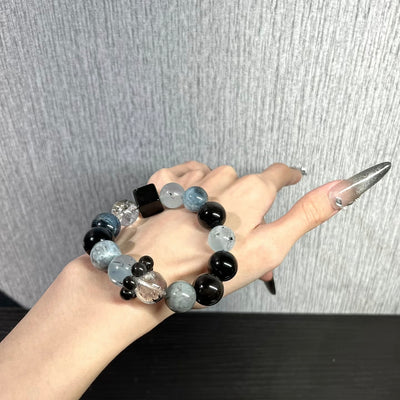 Multi-color natural crystal bracelet