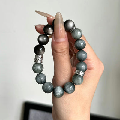 Multi-color natural crystal bracelet